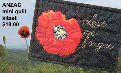 Lest we forget mini quilt
