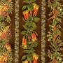 Australian flora striped fabric.