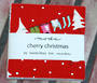 Cherry Christmas charm squares - 9 left