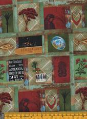 Antique IcoNZ Fabric