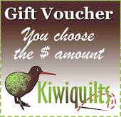 Kiwiquilts Gift Voucher choose the $ amount.