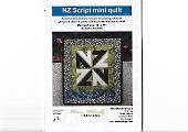 NZ Script Mini Quilt Pattern
