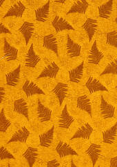 NZ Stipple Fern - mustard DISCONTINUED Only .55cm left
