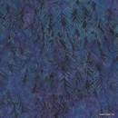 Island batiks deep blue leaves