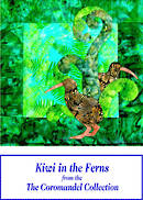 Kiwi in the Ferns Cushion Kit