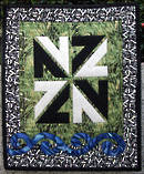 NZ Script mini quilt kitset.