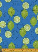 Limes on Blue