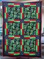 Rugby Kiwi quilt. 2 left.