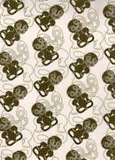 Tiki tiki olive fabric.